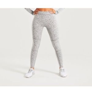Gymshark Fleur Texture Leggings - Charcoal Marl